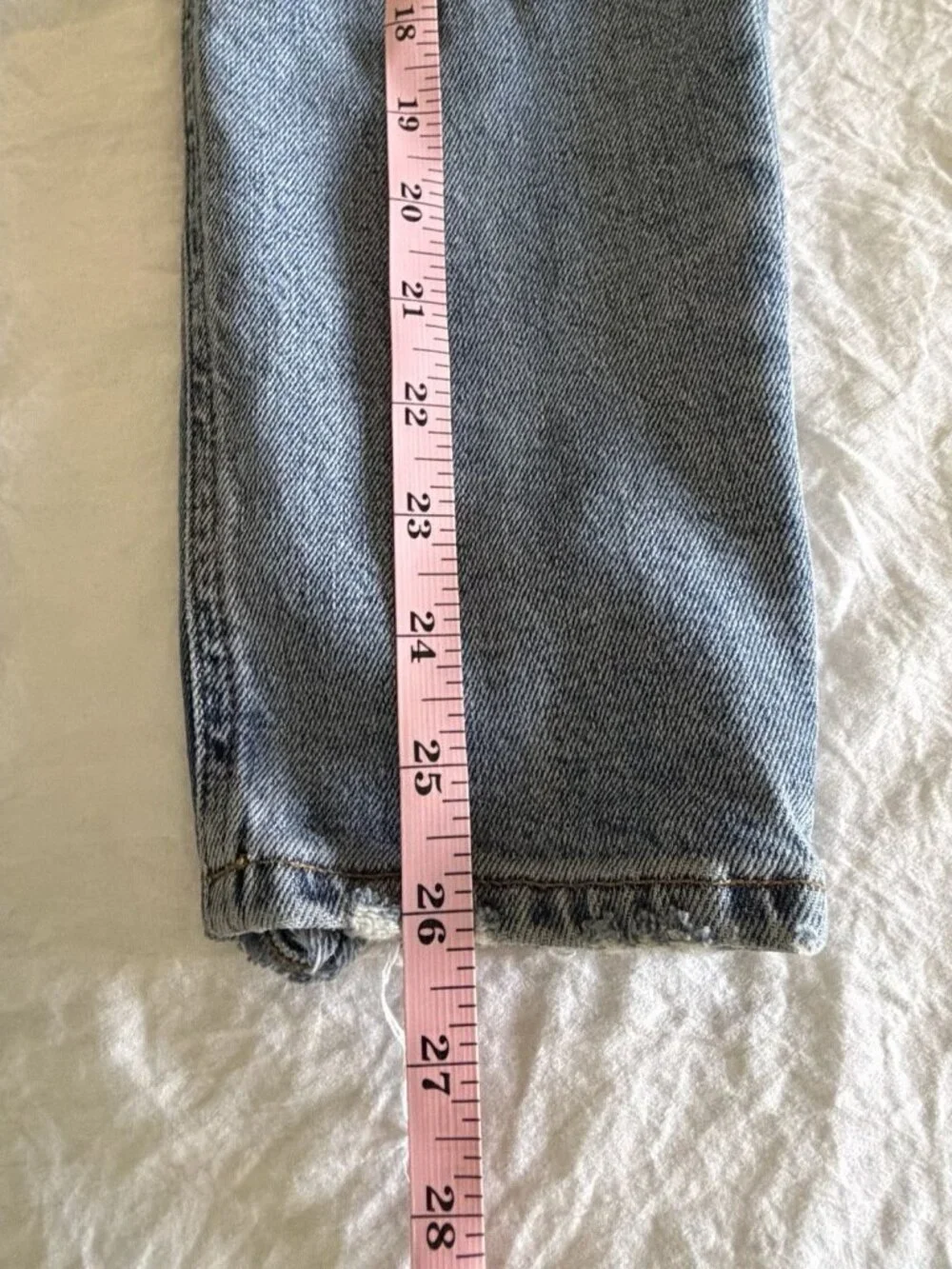 Agolde High Rise Hidden Button Fly Women’s Nico Blue Jeans Size 26